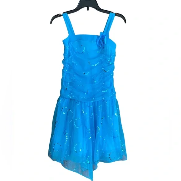 Girls blue dress size 8. - Picture 1 of 3